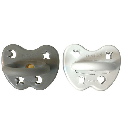 Hevea Pacifiers - 3-36 Mths. - 2-Pack - Stone Cloud Hevea Pacifiers - 3-36 Mths. - 2-Pack - Stone Cloud