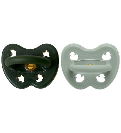 Hevea Pacifiers - 3-36 Mths. - 2-Pack - Moss Veil Hevea Pacifiers - 3-36 Mths. - 2-Pack - Moss Veil