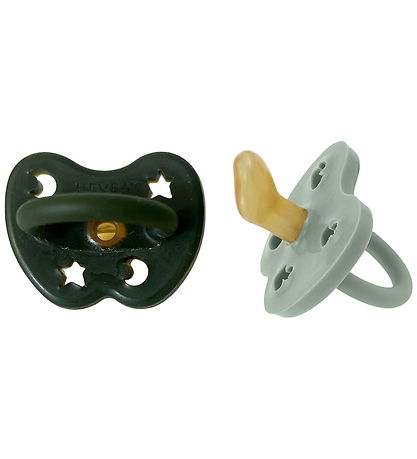 Hevea Pacifiers - 3-36 Mths. - 2-Pack - Moss Veil Hevea Pacifiers - 3-36 Mths. - 2-Pack - Moss Veil