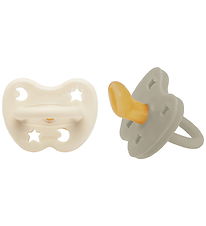 Hevea Pacifiers - 3-36 Mths. - 2-Pack - Oatmilk & Milky White Hevea Pacifiers - 3-36 Mths. - 2-Pack - Oatmilk & Milky White