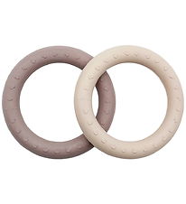 Hevea Beißring - 2er-Pack - Sand & Tan Beige Hevea Beißring - 2er-Pack - Sand & Tan Beige