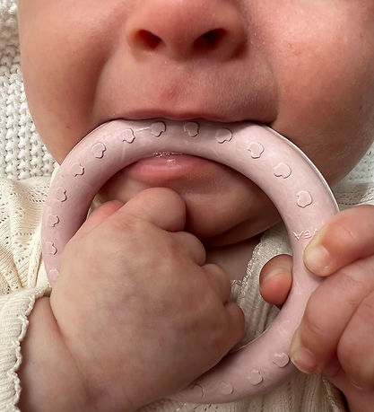 Anneau de dentition Hevea - 2 Pack - Sable et Tan Beige Anneau de dentition Hevea - 2 Pack - Sable et Tan Beige