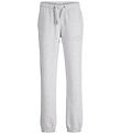 Jack & Jones Sweatpants - JpstKane - Bright White/Melange Jack & Jones Sweatpants - JpstKane - Bright White/Melange