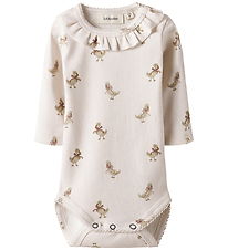 Lil' Atelier Bodysuit l/s - Rib - NbfLavo - Almost Mauve/Goose Lil' Atelier Bodysuit l/s - Rib - NbfLavo - Almost Mauve/Goose