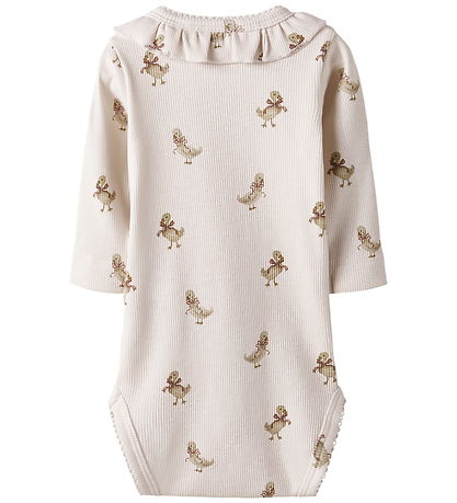 Lil' Atelier Bodysuit l/s - Rib - NbfLavo - Almost Mauve/Goose Lil' Atelier Bodysuit l/s - Rib - NbfLavo - Almost Mauve/Goose