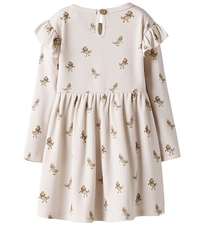 Lil' Atelier Dress - Rib - NbfLavo - Almost Mauve/Goose