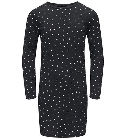 Kids Only Dress - CookMelia - Black/Dots Cloud Dancer Kids Only Dress - CookMelia - Black/Dots Cloud Dancer