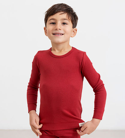 MarMar Blouse - Rib/Modal - Hibiscus Red