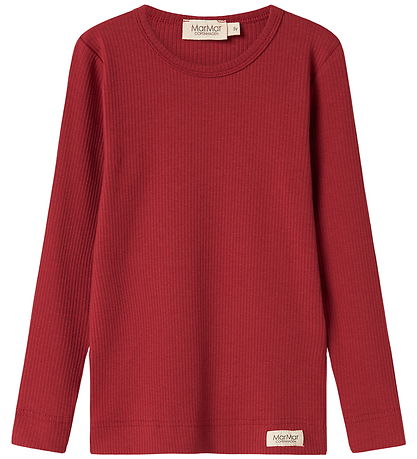 MarMar Blouse - Rib/Modal - Hibiscus Red