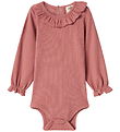 MarMar Bodysuit l/s - Rib/Modal - Brandine - Perished Rose