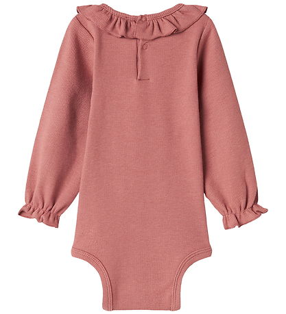 MarMar Bodysuit l/s - Rib/Modal - Brandine - Perished Rose MarMar Bodysuit l/s - Rib/Modal - Brandine - Perished Rose