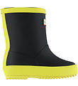 Hunter Rubber Boots w. Lining - Kids First Colour Block - Black/