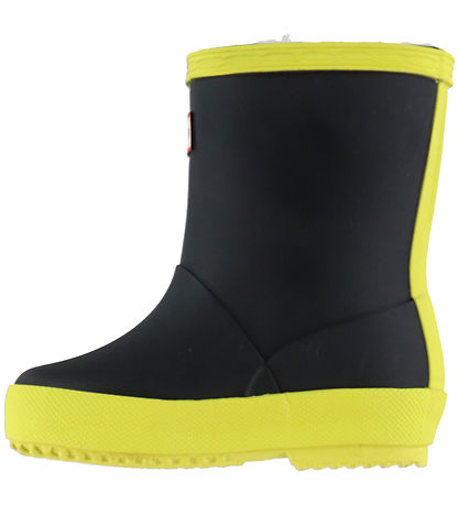 Hunter Rubber Boots w. Lining - Kids First Colour Block - Black/