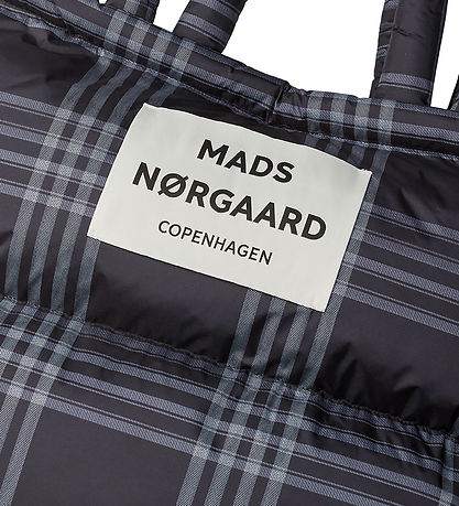 Mads Nørgaard Shopper - Light Ripstop Kussen - Black/Vanilla Ice
