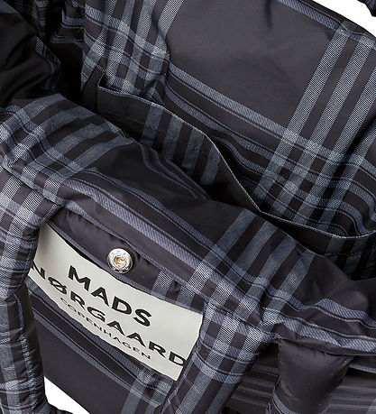 Mads Nørgaard Shopper - Light Ripstop Kussen - Black/Vanilla Ice