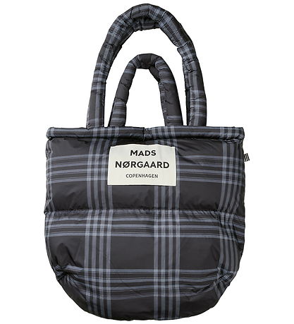 Mads Nørgaard Shopper - Light Ripstop Kussen - Black/Vanilla Ice