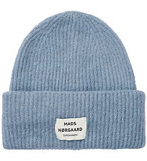Mads Nørgaard Beanie - Wool/Acrylic - Tosca Anju - Faded Denim