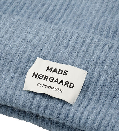 Mads Nørgaard Beanie - Wool/Acrylic - Tosca Anju - Faded Denim