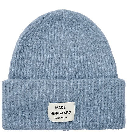 Mads Nørgaard Beanie - Wool/Acrylic - Tosca Anju - Faded Denim