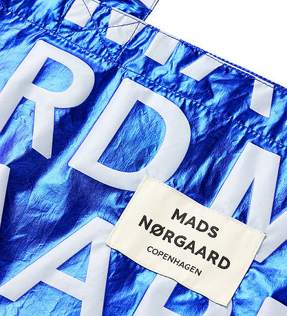 Mads Nørgaard Shopper - Sacky Metallic Atoma - Blue