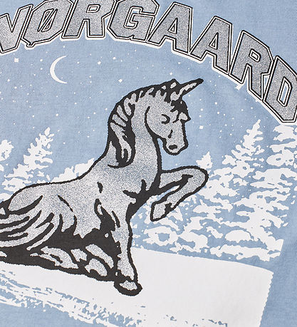 Mads Nørgaard T-shirt - Tuvina - Faded Denim Mads Nørgaard T-shirt - Tuvina - Faded Denim