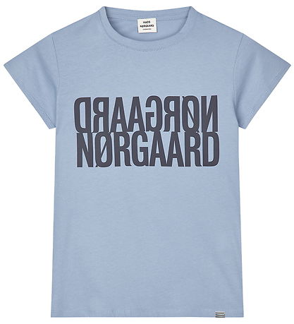 Mads Nørgaard T-Shirt - Tuvina Logo - Vervaagd Denim