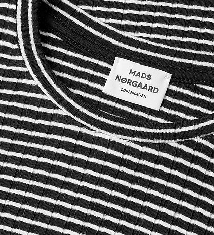 Mads Nørgaard Blouse - Rib - Talika - Black/Vanilla Ice Mads Nørgaard Blouse - Rib - Talika - Black/Vanilla Ice