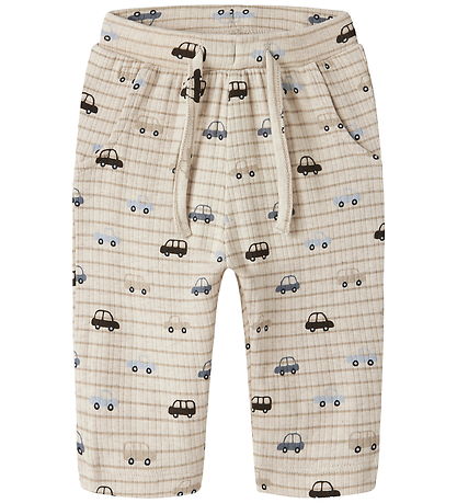 Name It Trousers - NbmRonald - Rib - Peyote Melange