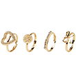 Anneaux Name It - NkfFacc-Kida - 4 Pack - Gold Colour/625 Anneaux Name It - NkfFacc-Kida - 4 Pack - Gold Colour/625