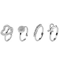 Anneaux Name It - NkfFacc-Kida - 4 Pack - Argent/625
