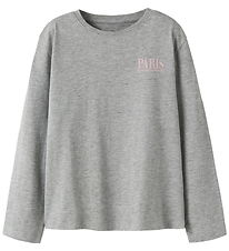 Name It Blouse - NkfRaris - Grey Melange Name It Blouse - NkfRaris - Grey Melange