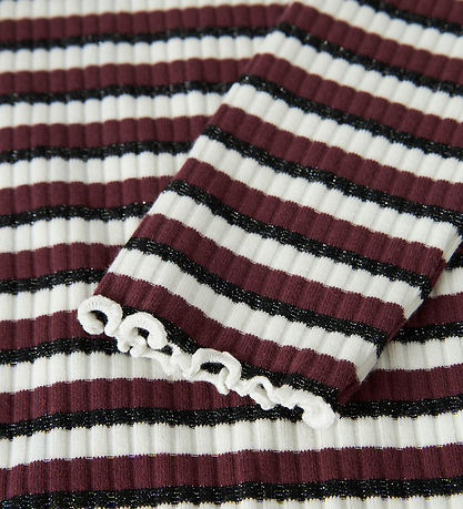 Name It Blouse - NkfVemma - Cloud Dancer/Black/Burgundy