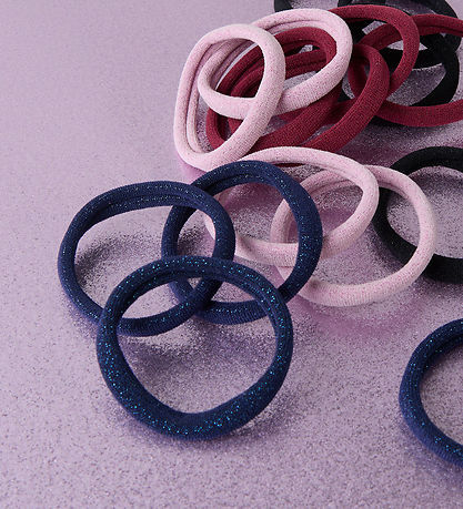 Name It Elastic Hair Bands - NkfRiga - 4-Pack - Beacon Blue/w. G Name It Elastic Hair Bands - NkfRiga - 4-Pack - Beacon Blue/w. G