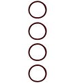 Name It Elastic Hair Bands - NkfRiga - 4-Pack - Burgundy/w. Glit
