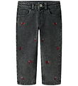 Name It Jeans - Noos - Mom - NmfBella - Medium+ Grey Denim/Flowe