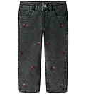 Name It Jeans - Noos - Mom - NmfBella - Medium+ Grey Denim/Flowe