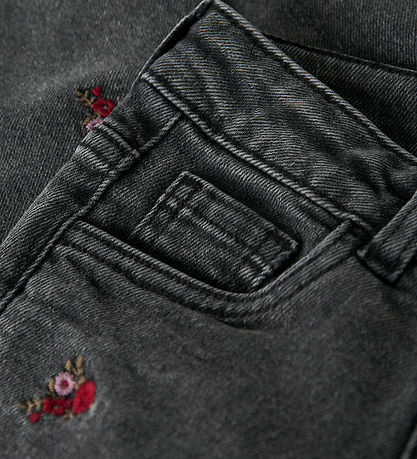 Name It Jeans - Noos - Mom - NmfBella - Medium+ Grey Denim/Flowe Name It Jeans - Noos - Mom - NmfBella - Medium+ Grey Denim/Flowe