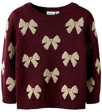 Name It Blouse - Knitted - NmfRekka - Burgundy Name It Blouse - Knitted - NmfRekka - Burgundy