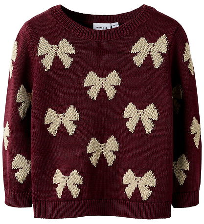 Name It Blouse - Knitted - NmfRekka - Burgundy