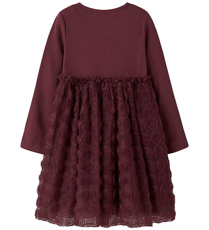 Name It Dress - Tyl - NmfSykia - Burgundy Name It Dress - Tyl - NmfSykia - Burgundy