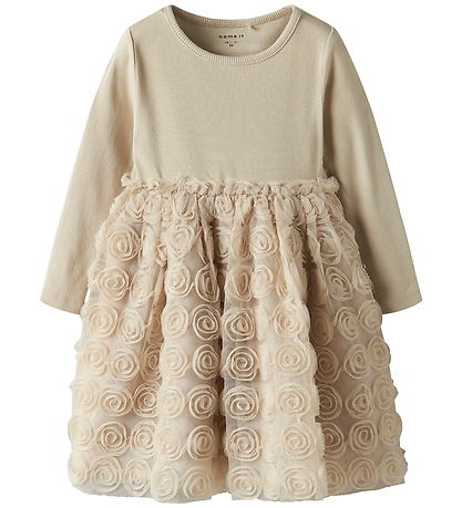 Name It Dress - Tulle - NmfSykia - Cement
