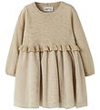 Name It Dress - Knitted - NmfRefraja - Cement Name It Dress - Knitted - NmfRefraja - Cement