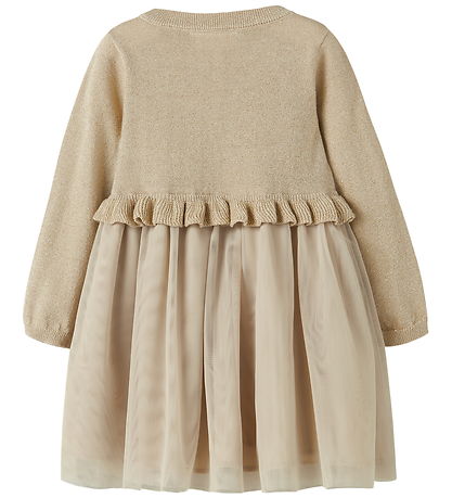 Name It Dress - Knitted - NmfRefraja - Cement Name It Dress - Knitted - NmfRefraja - Cement
