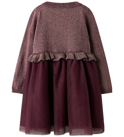 Name It Dress - Knitted - NmfRefraja - Burgundy