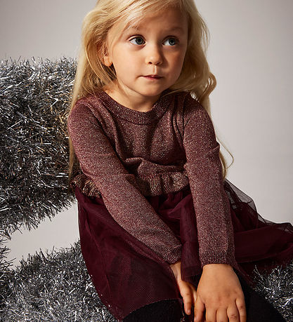 Name It Dress - Knitted - NmfRefraja - Burgundy Name It Dress - Knitted - NmfRefraja - Burgundy