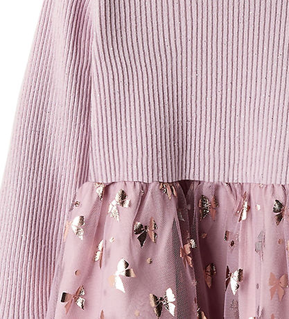 Robe Name It - Rib/Tyl - NmfRosally - Souvenir Lilac av. Imprimé Robe Name It - Rib/Tyl - NmfRosally - Souvenir Lilac av. Imprimé