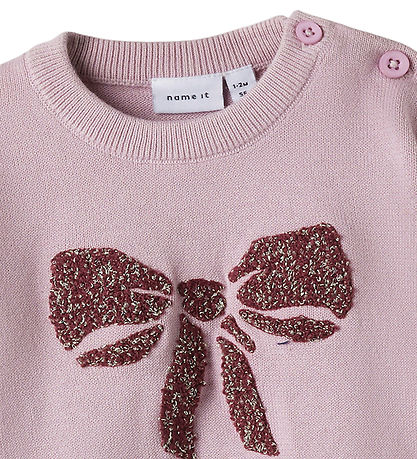 Name It Blouse - Knitted - NbfRebow - Keepsake Lilac Name It Blouse - Knitted - NbfRebow - Keepsake Lilac