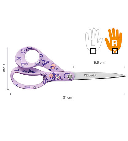 Fiskars MOOMIN Scissors - Universal 21 cm - Little My ABC