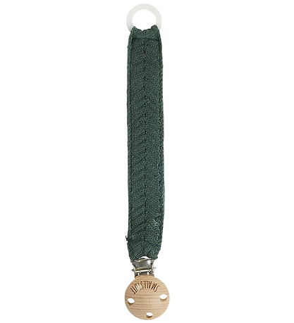 Smallstuff Pacifier Clip - Fishbone - Dark Green