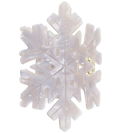 By Stær Hair Clip - Snowflakes - 9x5 cm - Light Grey